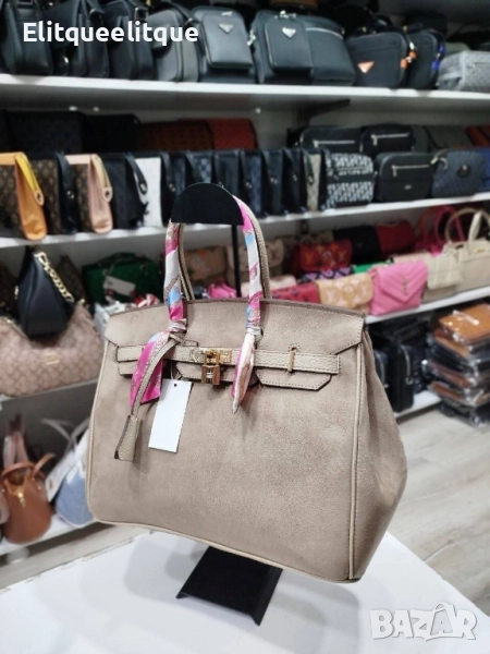 велурени чанти hermes, снимка 1