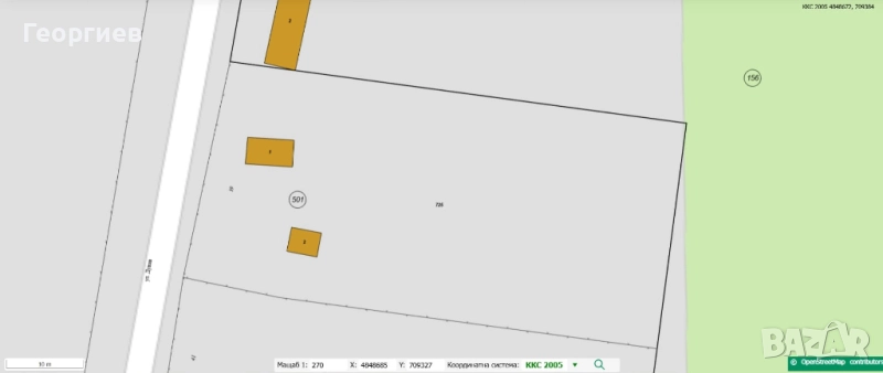 1835 кв.м Дворно място / Парцел с УПИ в с. Кардам, общ. Генерал Тошево, обл. Добрич, снимка 1