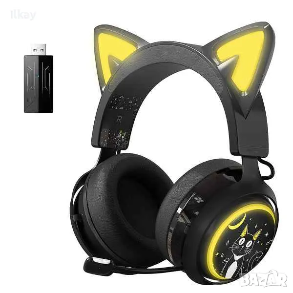 Геймърски слушалки SOMIC Cat Ear, снимка 1