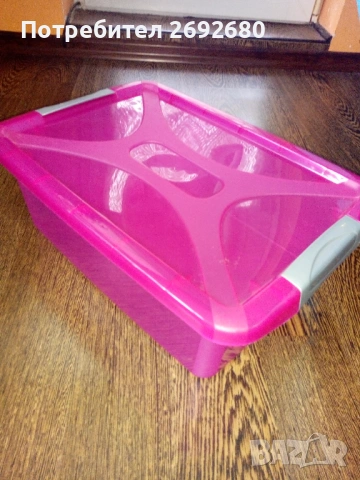 Кош за пране 48L,комплект от 3бр.прозрачни кутии за съхранение/ново/цени в описанието , снимка 4 - Други стоки за дома - 49009812