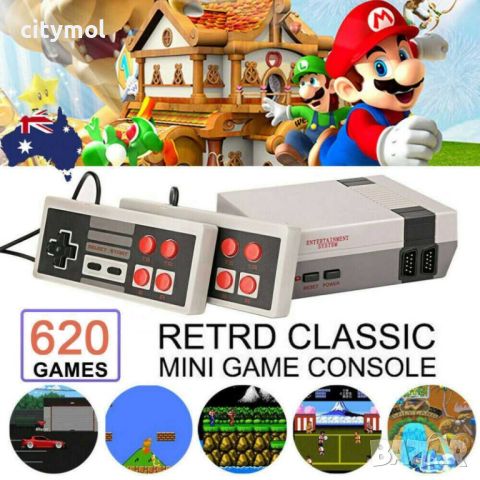 Телевизионна Игра Anniversary Classic edition mini + 620 вградени класически игри, снимка 4 - Други игри и конзоли - 27358344