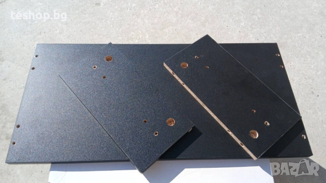 Черна стойка за монитор с отделение Relaxdays немско производство, снимка 8 - Бюра - 53790720