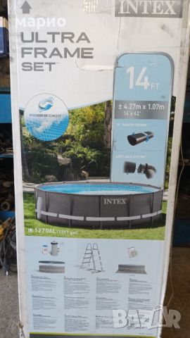 Басейн INTEX 14 FT, снимка 1 - Басейни и аксесоари - 46527976