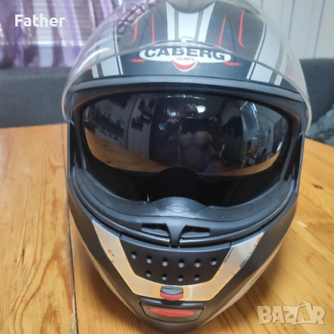 Модуларна каска Caberg Justissimo GT размер XS, снимка 3 - Аксесоари и консумативи - 51450400