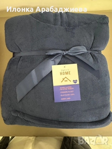 🧣 Дебело зимно одеяло с ръкави и качулка TOP QUALITY HOME SWEET, снимка 8 - Олекотени завивки и одеяла - 52250791