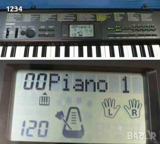 синтезатор клавир пиано CASIO CTK-1100 с 5 октави и плътни клавиши, снимка 4 - Синтезатори - 46814834