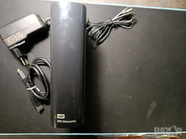 WD WD Elements 5TB външен хард диск /USB 3.0/3.5"/ с адаптер, снимка 4 - Външни хард дискове - 53880525