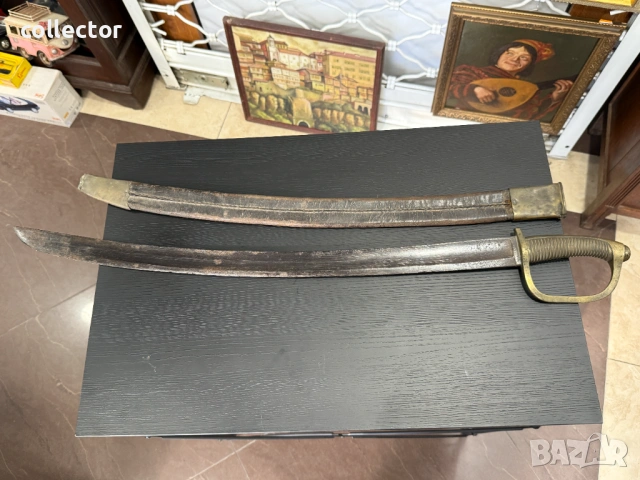 Френска пехотна сабя с кания. №7939, снимка 2 - Антикварни и старинни предмети - 53798168