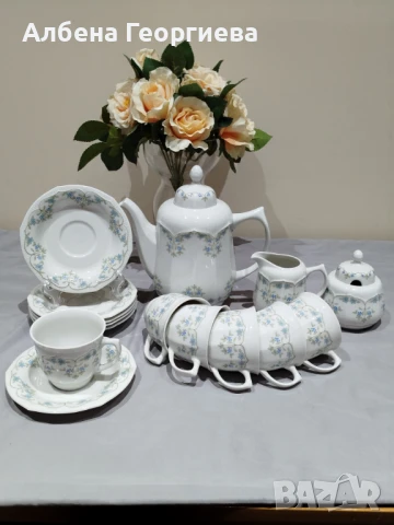 Фин порцеланов сервиз за кафе BLUTENREIGEN BONAPART, снимка 14 - Сервизи - 50864248