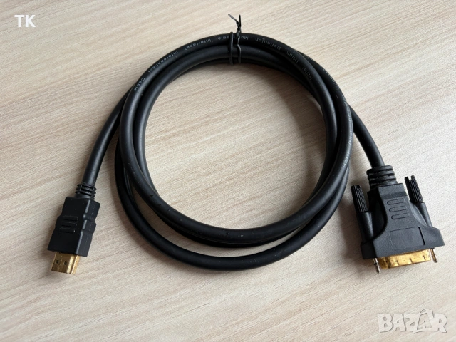 Продавам кабел DVI към HDMI, DVI to HDMI, снимка 4 - Кабели и адаптери - 53063834