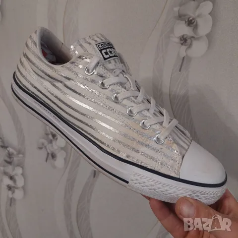 кецове / маратонки Converse Fragment Design x Chuck Taylor All Star Low 'Silver Stripe'  номер 44 ,5, снимка 5 - Кецове - 49061946