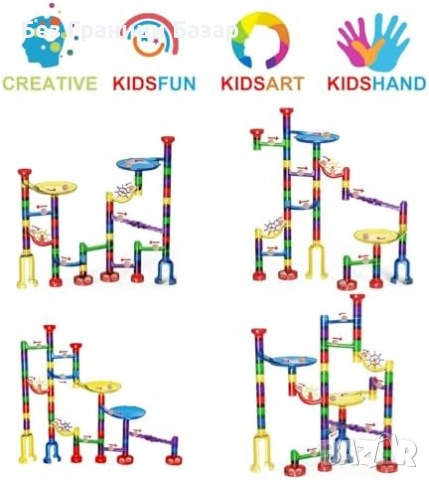 Нова играчка Мраморно трасе LOYO 109 части детски STEM конструктор деца, снимка 4 - Образователни игри - 53834862