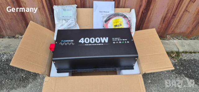 инвертор за ток 12v 220v 4000w пълна синусоида