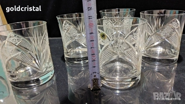 кристални чаши серия Зорница 