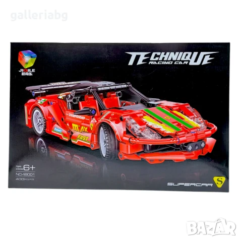 Конструктор Състезателна кола – 433 части, съвместим с Lego