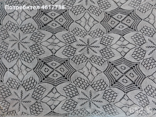 Старинна покривка за спалня - ръчно плетена, снимка 5 - Други ценни предмети - 51943588