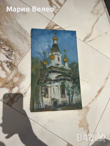 Картина “Руската църква” на Костадин Калчев, снимка 1 - Картини - 46146228