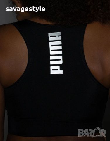 Дамско спортно бюстие PUMA Rtg dryCell Sport Bra Black, снимка 4 - Потници - 46158007