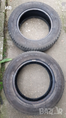 2 бр. зимни гуми Sava 195/65/15 , снимка 2 - Гуми и джанти - 52877027