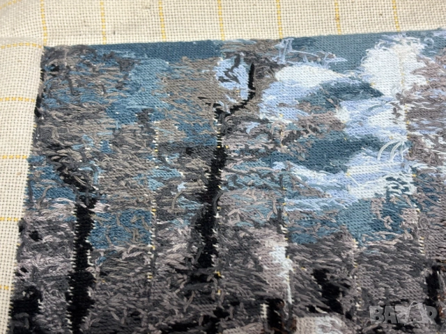 Ушит Гоблен "Зимна разходка"-35 см х 24,5 см, снимка 12 - Гоблени - 54068805