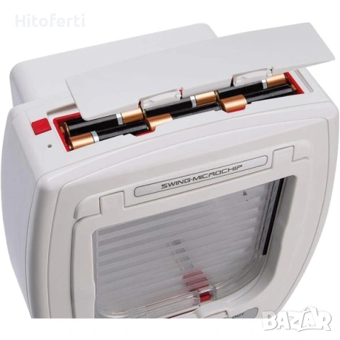 Врата за домашни любимци Ferplast Swing Microchip Cat Flap с микрочип, снимка 2 - Други стоки за животни - 53772121