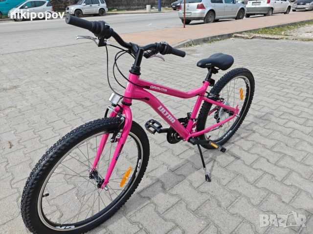 CROSS Велосипед 24" Ultra GRAVITA ново розово, снимка 7 - Велосипеди - 53830665