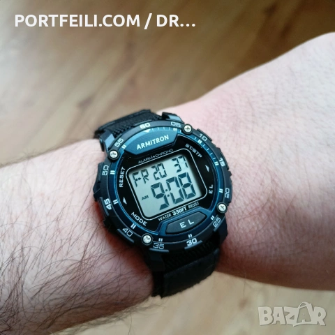 ARMITRON USA, син, чисто нов, супер подсветка и добра алтернатива на Casio, снимка 9 - Мъжки - 54245111