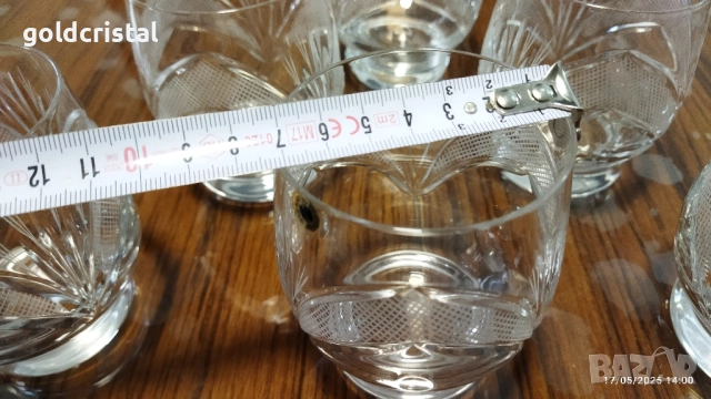 кристални чаши, снимка 4 - Антикварни и старинни предмети - 25661795