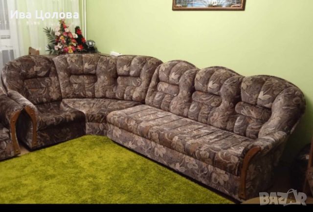 Продавам този диван за 150лв. Подарък ъглова ракла. Пловдив Тракия, снимка 1 - Дивани и мека мебел - 46413673