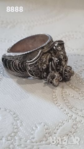 Vintage сребърен пръстен филигран 