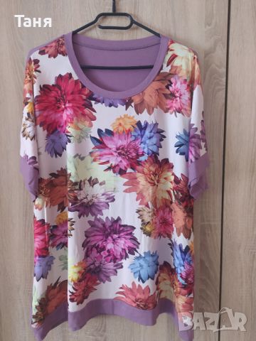 Нова Дамска блуза, къс ръкав, снимка 1 - Тениски - 45314919