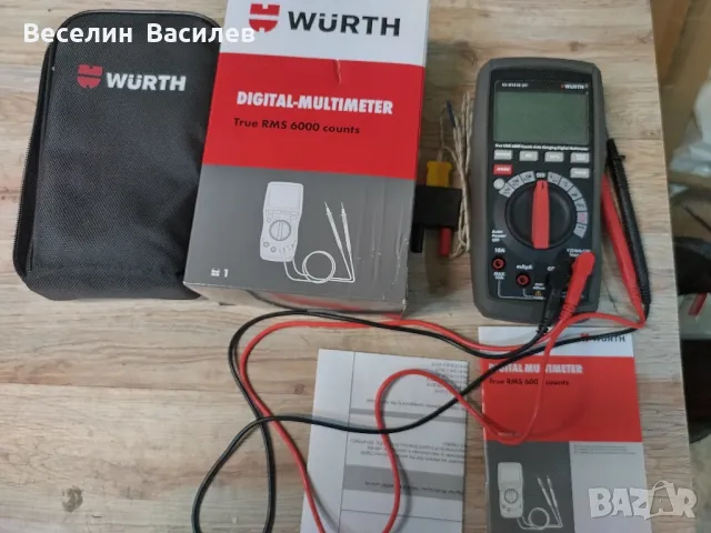 Мултиметър WURTH 1000V TRMS, снимка 2 - Други инструменти - 49286520