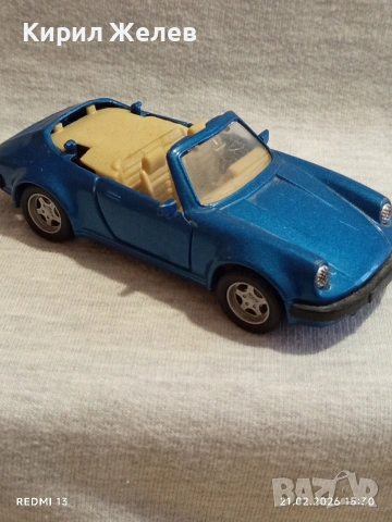 Метална количка Porsche 911 много красива за КОЛЕКЦИЯ ДЕКОРАЦИЯ 74881