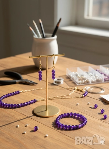 Стъклени Мъниста за Бижута 10мм 8мм 6 мм 4мм J288, снимка 4 - Други - 52481130