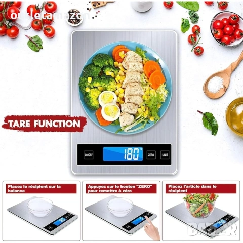 Дигитален кухненски кантар, 15 кг,, снимка 3 - Други - 53221947