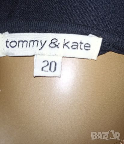 Tommy & Kate- M,L-Черна дълга рокля от трико със златисти декорации , снимка 8 - Рокли - 45550855