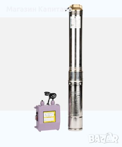 Сондажна водна помпа Gmax макс. дълбочина на потапяне 90м., воден стълб 128м., снимка 1 - Водни помпи - 45175372