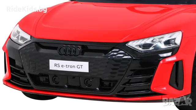 Audi RS E-Tron GT 12V – Детска акумулаторна кола, Червена, EVA гуми, снимка 5 - Детски велосипеди, триколки и коли - 50420674