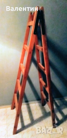 Разгъваема дървена стълба, снимка 4 - Други стоки за дома - 53754515