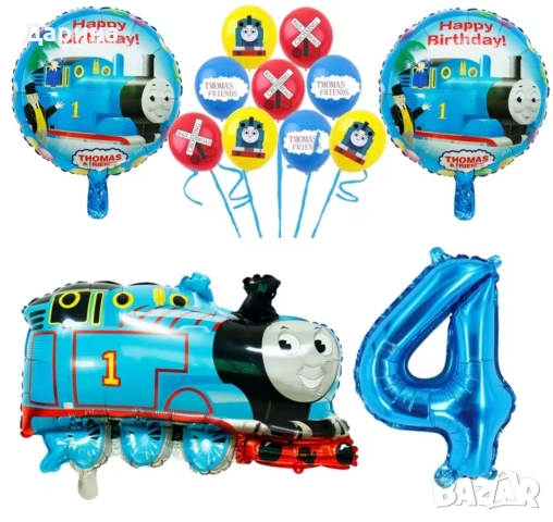 Парти сет балони Влакчето Томас, снимка 2 - Други - 47606361