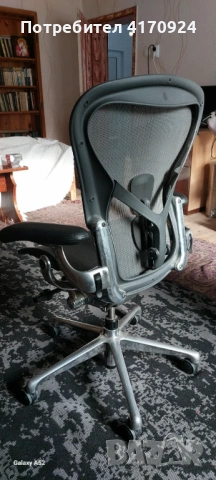 Herman Miller Aeron REMASTERED Graphite, снимка 2 - Столове - 53141418