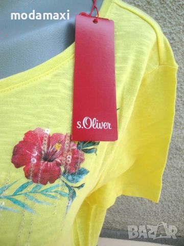 3XL Нова блуза s.Oliver с пайети, снимка 3 - Тениски - 46478664