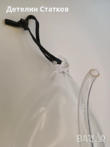 Ретро стъклен барометър- ръчна изработка, снимка 5 - Колекции - 54021827