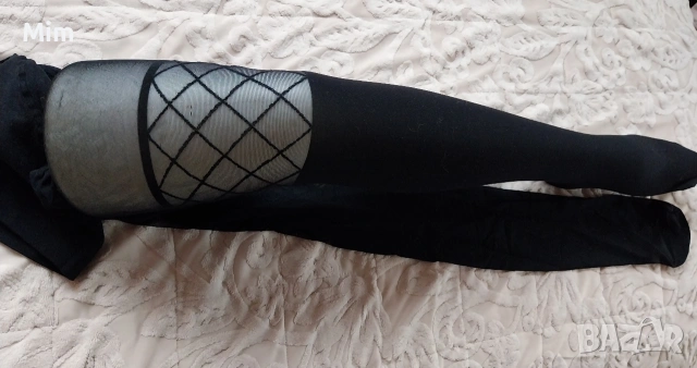 М/XL Черен чорапогащник , снимка 3 - Бельо - 53217427