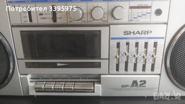 Ретро касетофон Sharp GF-A2Z - Made in Japan - Отлично състояние, снимка 4 - Радиокасетофони, транзистори - 54205788