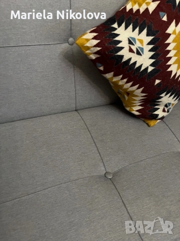 Текстилен клик клак диван Jusk, снимка 3 - Дивани и мека мебел - 53237989