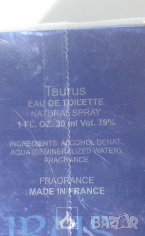 Taurus eau de toilette for women за жени 30 ml natural spray неотварян, снимка 3 - Дамски парфюми - 51502959