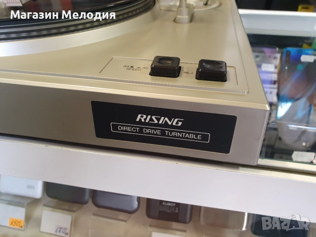 💽📻📀🎶Грамофон Direct Drive Rising TH-6000 В отлично техническо и визуално състояние., снимка 4 - Грамофони - 46398080