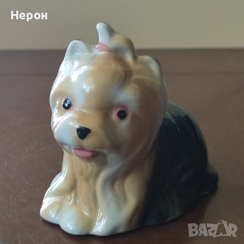 Порцеланово куче /фигурка/солница, снимка 2 - Статуетки - 52499811