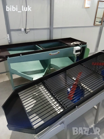 Машина за чистене/обезлистяване (почиства от бради и листа) и сортиране на лук, снимка 2 - Други машини и части - 53727608